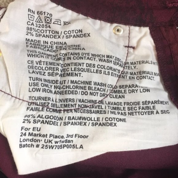 BDG High Rise Cigarette Plum Snakeskin Jean - Picture 6 of 6